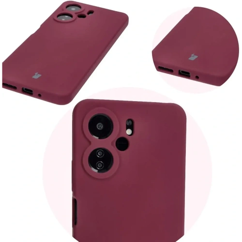 Kup Silikonowe etui Bizon Soft Case do Xiaomi Redmi 13C 4G / Xiaomi Redmi 13C 5G / Xiaomi Poco C65 ciemnofioletowe - BIZ6243 - {ean13} - Sklep Home Screen