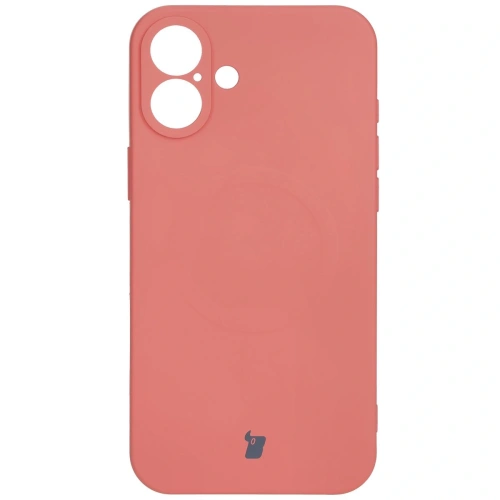 Kup Silikonowe etui z pierścieniem magnetycznym Bizon Case Silicone Magnetic do Apple iPhone 16 brudnoróżowe - BIZ6250 - {ean13} - Sklep Home Screen