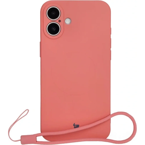 Kup Silikonové pouzdro s magnetickým kroužkem Bizon Case Silicone Magnetic pro Apple iPhone 16 Plus v barvě špinavě růžové - BIZ6251 - {ean13} - Sklep Home Screen