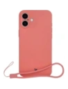 Bizon Case Silicone Magnetic Apple iPhone 16 Plus roz murdar