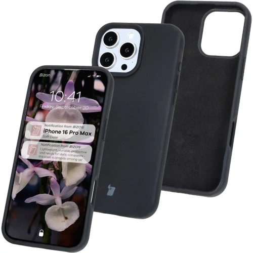 Kup Silikonowe etui Bizon Soft Case do Apple iPhone 16 Pro Max czarne - BIZ6252 - {ean13} - Sklep Home Screen
