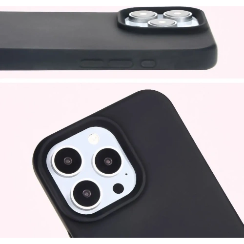 Kup Silikonowe etui Bizon Soft Case do Apple iPhone 16 Pro Max czarne - BIZ6252 - {ean13} - Sklep Home Screen