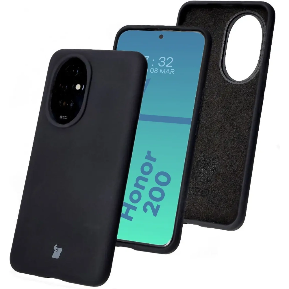 Silikonowe etui Bizon Soft Case do Honor 200 czarne