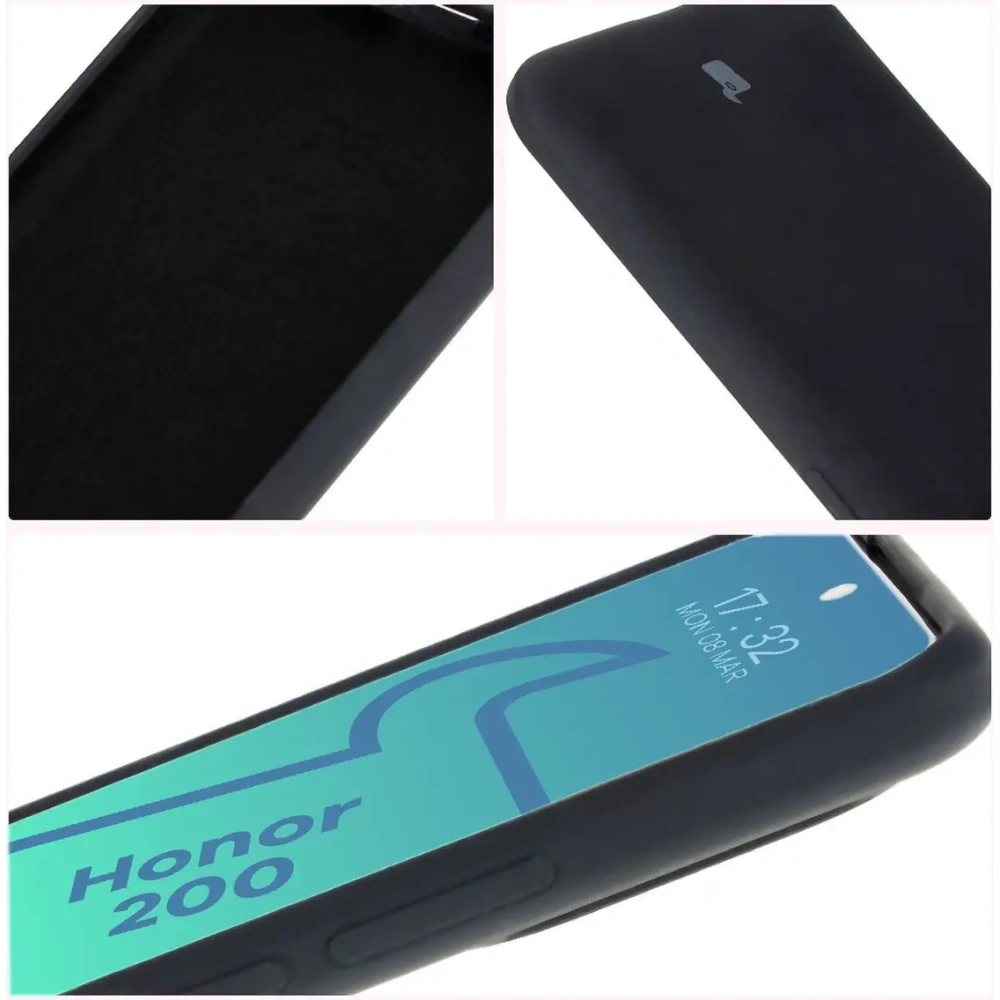 Silikonowe etui Bizon Soft Case do Honor 200 czarne