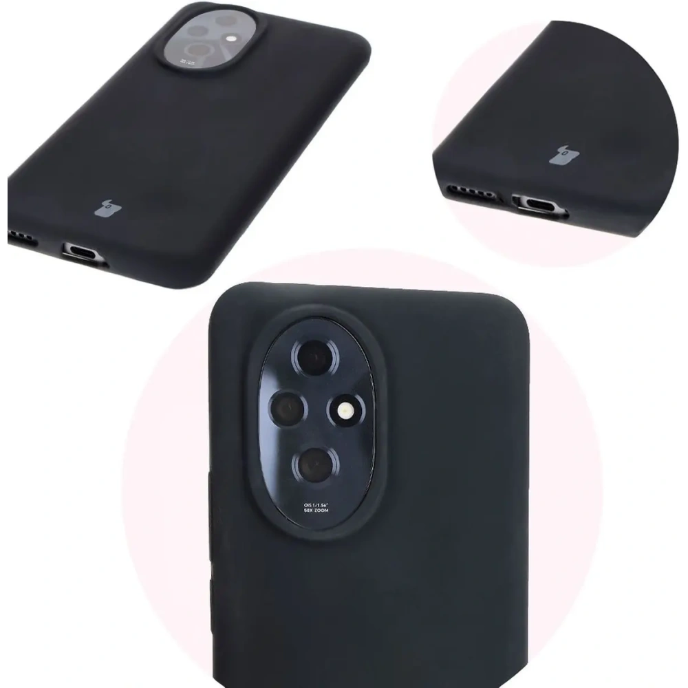 Silikonowe etui Bizon Soft Case do Honor 200 czarne