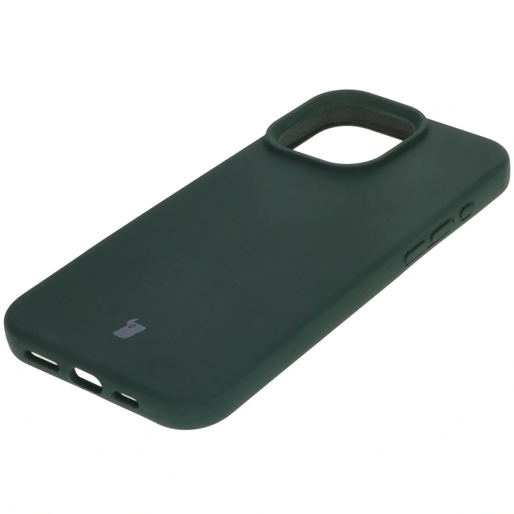 Silikonowe etui Bizon Soft Case do Apple iPhone 16 Pro Max ciemnozielone