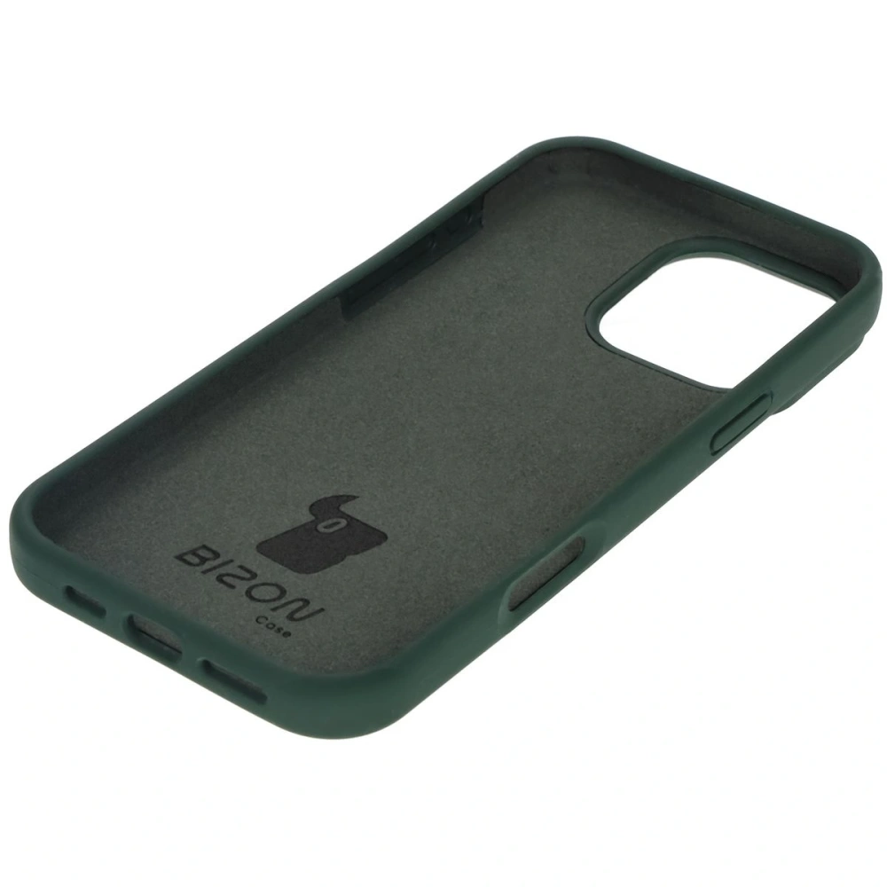 Silikonowe etui Bizon Soft Case do Apple iPhone 16 Pro Max ciemnozielone