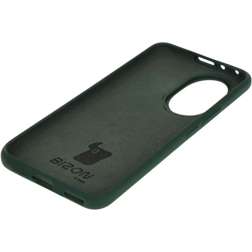 Silikonowe etui Bizon Soft Case do Honor 200 ciemnozielone