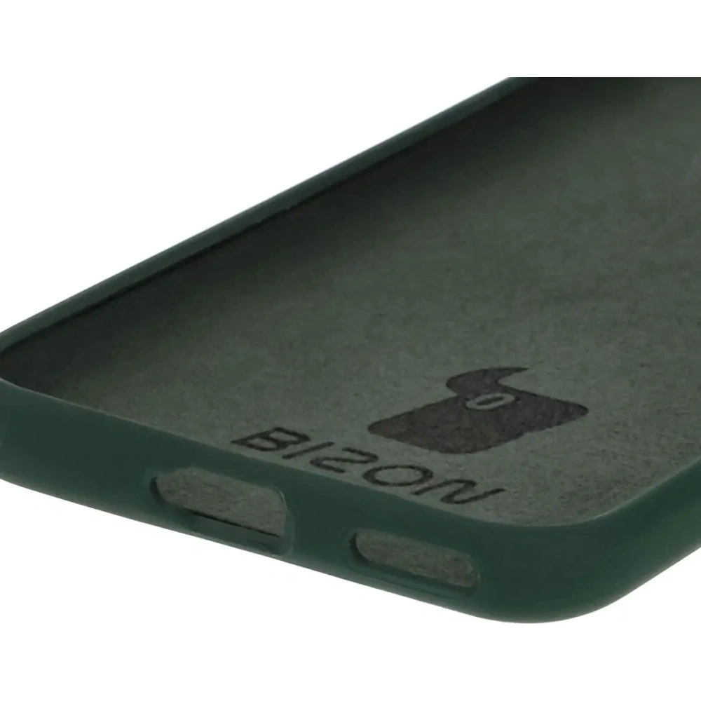 Silikonowe etui Bizon Soft Case do Honor 200 ciemnozielone
