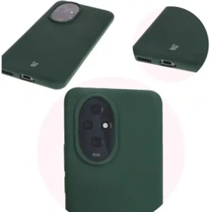 Silikonowe etui Bizon Soft Case do Honor 200 ciemnozielone