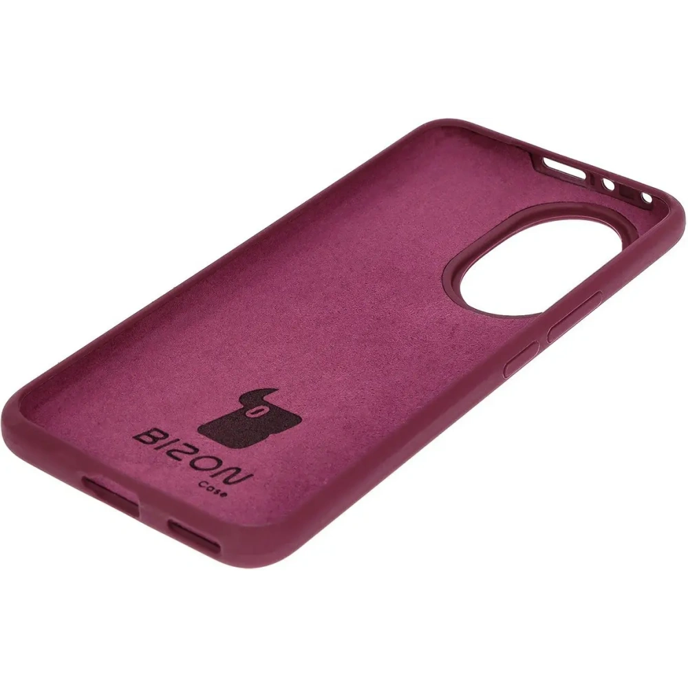 Silikonowe etui Bizon Soft Case do Honor 200 ciemnofioletowe