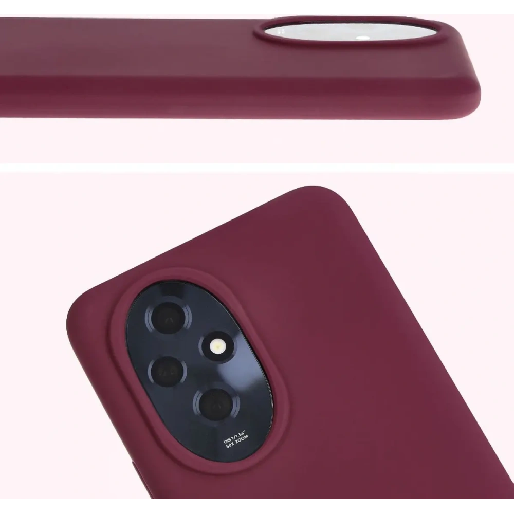 Silikonowe etui Bizon Soft Case do Honor 200 ciemnofioletowe