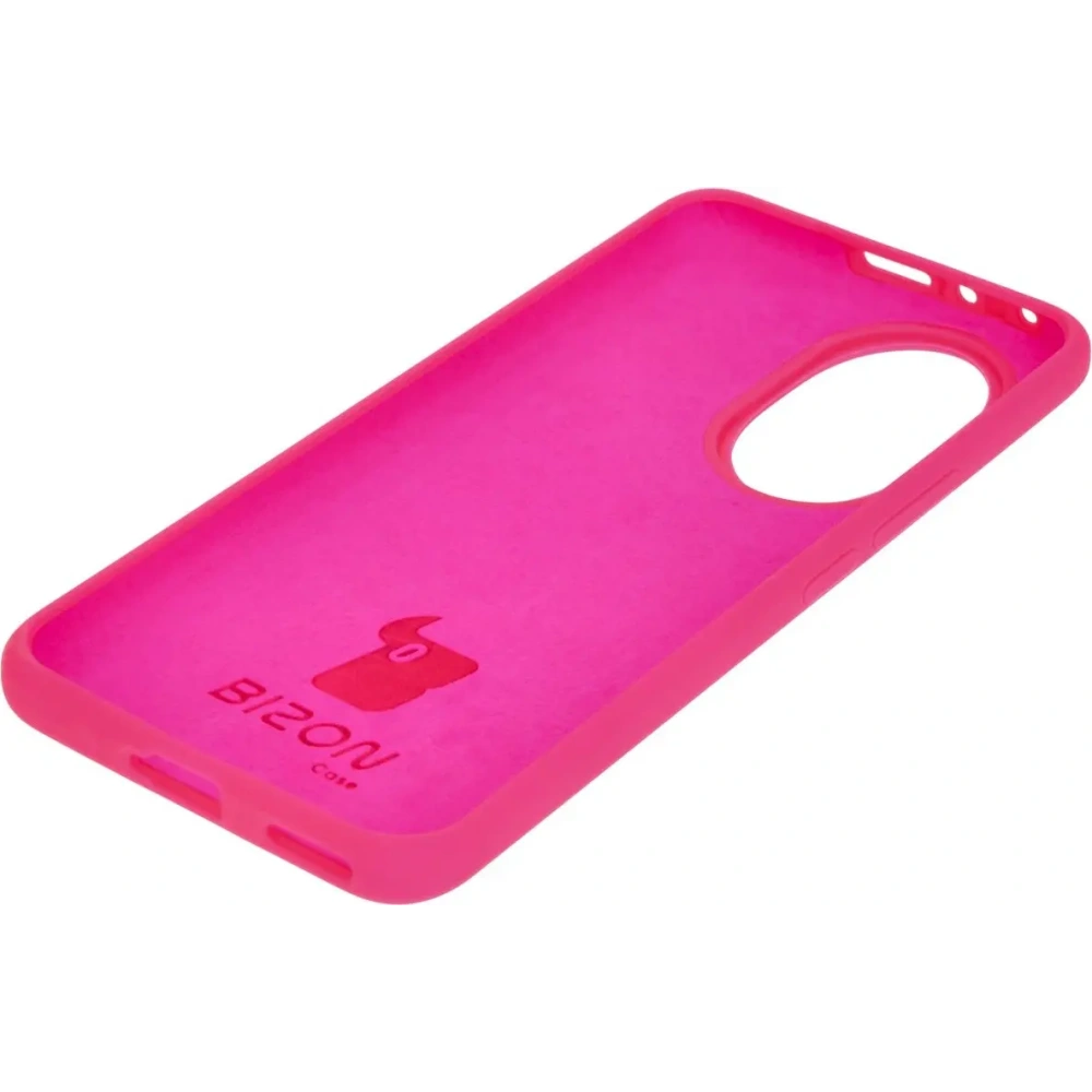 Silikonowe etui Bizon Soft Case do Honor 200 neonowo-różowe