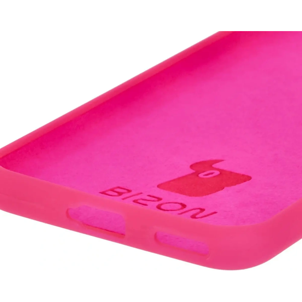 Silikonowe etui Bizon Soft Case do Honor 200 neonowo-różowe