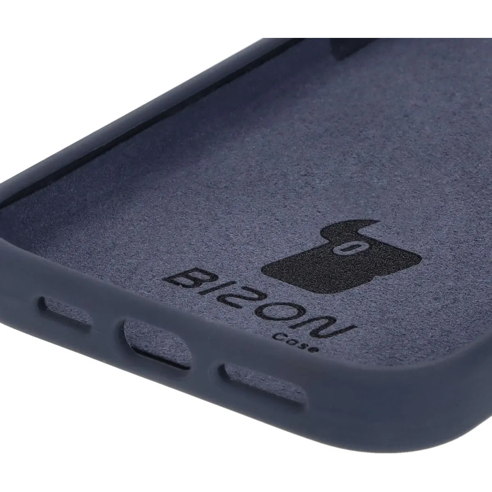 Silikonowe etui Bizon Soft Case do Apple iPhone 16 Pro Max ciemnoniebieskie