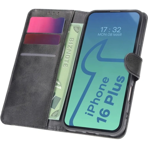 Kup Etui z klapką Bizon Case Pocket do Apple iPhone 16 Plus czarne - BIZ6264 - {ean13} - Sklep Home Screen