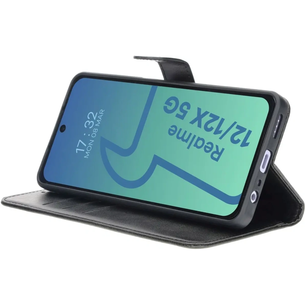 Etui z klapką Bizon Case Pocket do Realme 12 / 12x czarne