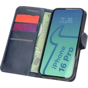 Kup Etui z klapką Bizon Case Pocket do Apple iPhone 16 Pro granatowe - BIZ6266 - {ean13} - Sklep Home Screen