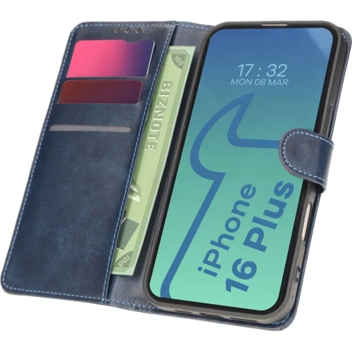 Kup Bizon Case Pocket Apple iPhone 16 Plus albastru marin - BIZ6268 - {ean13} - Sklep Home Screen