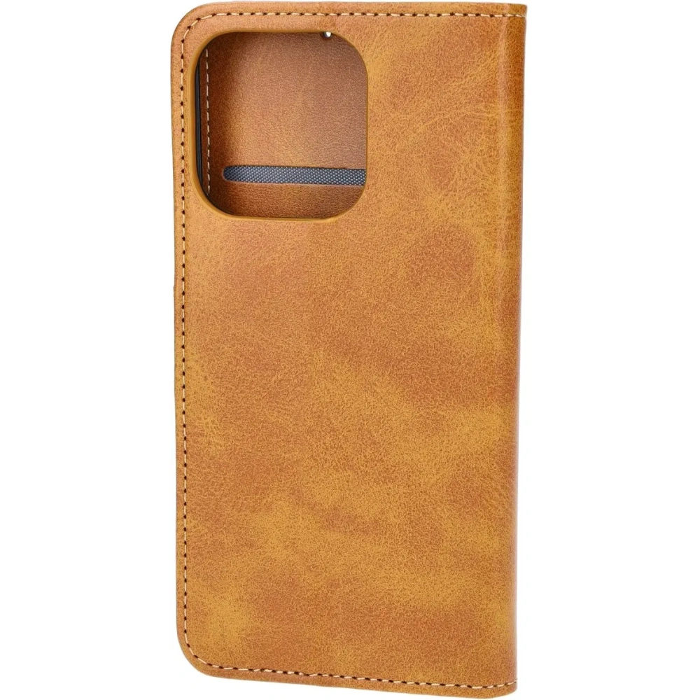 Etui z klapką Bizon Case Pocket do Apple iPhone 16 Pro brązowe