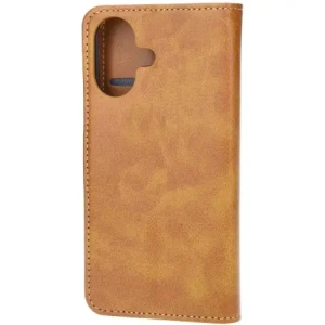 Etui z klapką Bizon Case Pocket do Apple iPhone 16 brązowe