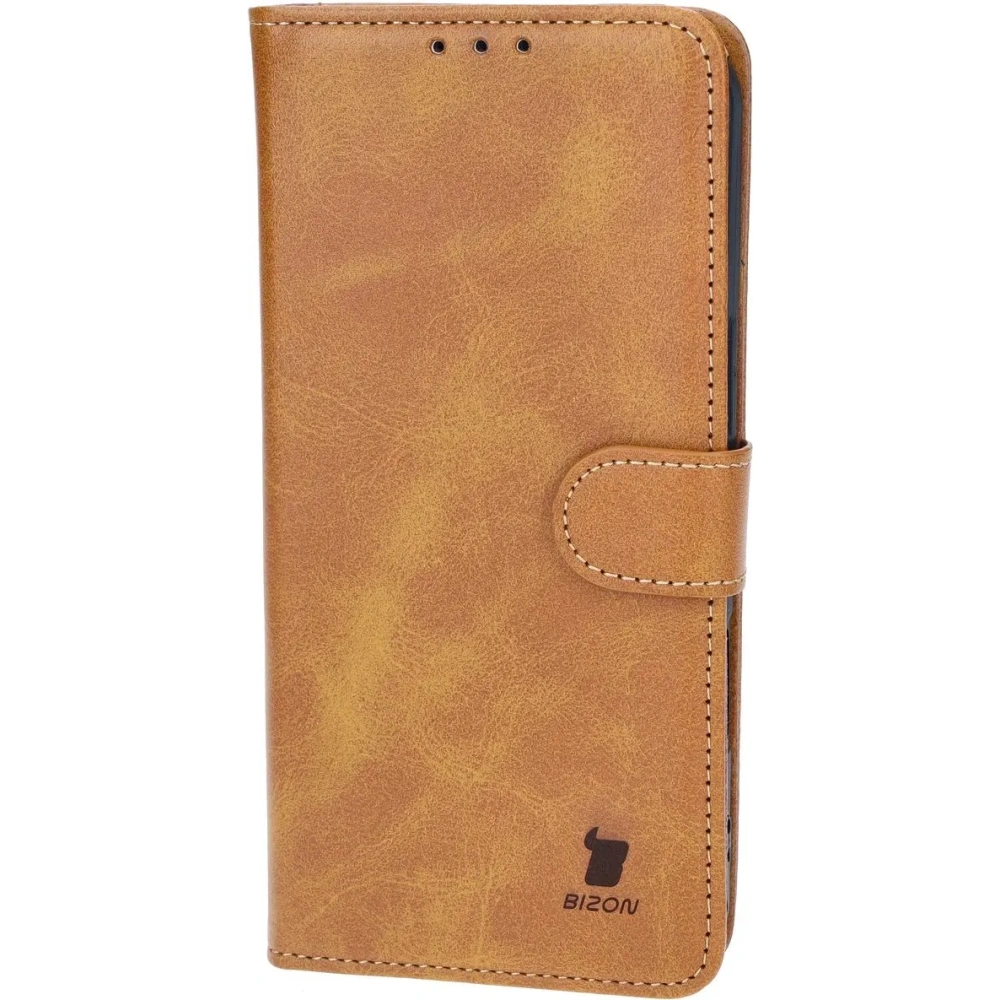 Etui z klapką Bizon Case Pocket do Apple iPhone 16 Plus brązowe