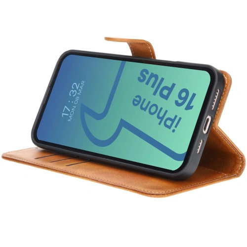 Kup Etui z klapką Bizon Case Pocket do Apple iPhone 16 Plus brązowe - BIZ6272 - {ean13} - Sklep Home Screen
