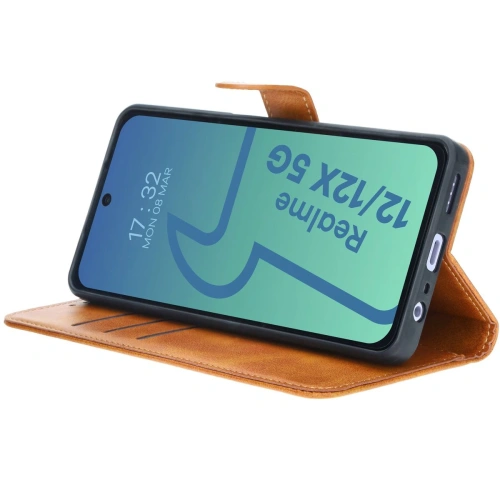 Kup Etui z klapką Bizon Case Pocket do Realme 12 / 12x brązowe - BIZ6273 - {ean13} - Sklep Home Screen