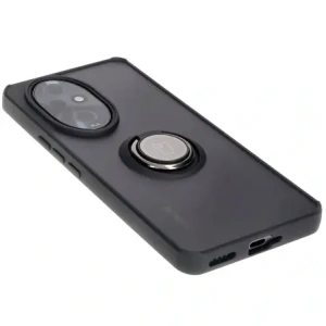 Kup Etui s držákem na prst Bizon Case Hybrid Ring pro Honor 200 Pro kouřové s černým rámečkem - BIZ6274 - {ean13} - Sklep Home Screen