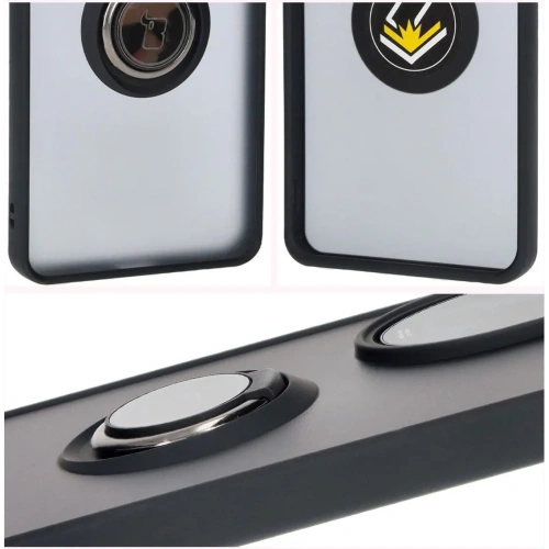 Kup Etui s držákem na prst Bizon Case Hybrid Ring pro Honor 200 Pro kouřové s černým rámečkem - BIZ6274 - {ean13} - Sklep Home Screen