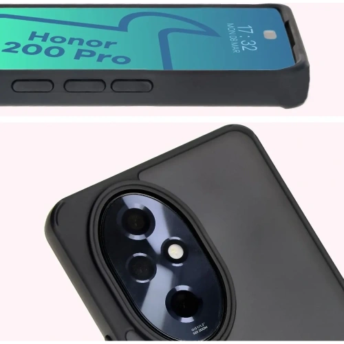 Kup Etui z uchwytem na palec Bizon Case Hybrid Ring do Honor 200 Pro przydymione z czarną ramką - BIZ6274 - {ean13} - Sklep Home Screen