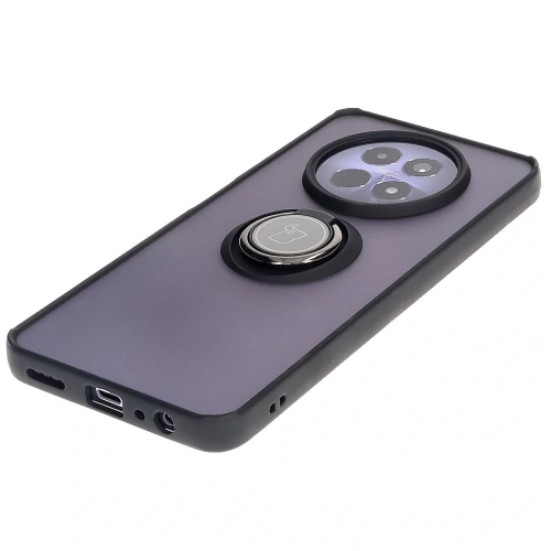 Kup Etui s úchytem na prst Bizon Case Hybrid Ring pro Realme 12 / 12x kouřové s černým rámečkem - BIZ6275 - {ean13} - Sklep Home Screen