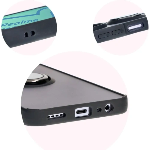 Kup Husă Hybrid Ring Bizon pentru Realme 12 / 12x fumurie cu un cadru negru - BIZ6275 - {ean13} - Sklep Home Screen