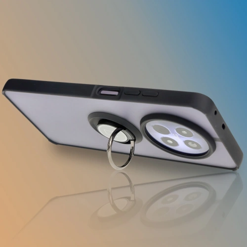Kup Etui s úchytem na prst Bizon Case Hybrid Ring pro Realme 12 / 12x kouřové s černým rámečkem - BIZ6275 - {ean13} - Sklep Home Screen