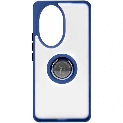 Kup Pouzdro s úchytem na prst Bizon Case Hybrid Ring pro Honor 200 Pro kouřové s modrým rámečkem - BIZ6276 - {ean13} - Sklep Home Screen