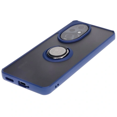 Kup Pouzdro s úchytem na prst Bizon Case Hybrid Ring pro Honor 200 Pro kouřové s modrým rámečkem - BIZ6276 - {ean13} - Sklep Home Screen