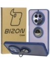 Pouzdro s prstovým úchopem Bizon Case Hybrid Ring pro Realme 12 / 12x kouřové s modrým rámem
