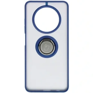 Kup Etui z uchwytem na palec Bizon Case Hybrid Ring do Realme 12 / 12x przydymione z granatową ramką - BIZ6277 - {ean13} - Sklep Home Screen
