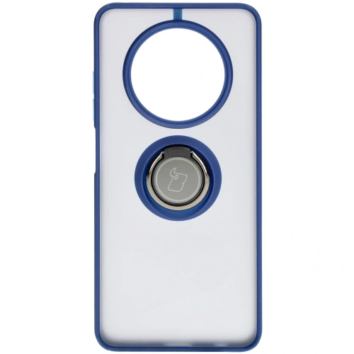 Kup Caz Bizon Hybrid Ring Realme 12 / 12x fumuriu cu un cadru albastru marin - BIZ6277 - {ean13} - Sklep Home Screen