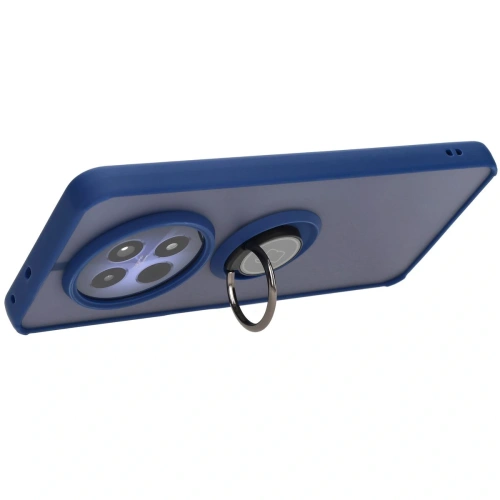 Kup Bizon Case Hybrid Ring Realme 12 / 12x rauchig mit einem navyblauen Rahmen - BIZ6277 - {ean13} - Sklep Home Screen