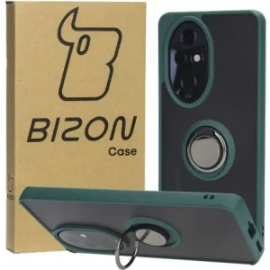 Kup Bizon Case Hybrid Ring Honor 200 Pro rauchig mit einem dunkelgrünen Rahmen - BIZ6278 - {ean13} - Sklep Home Screen