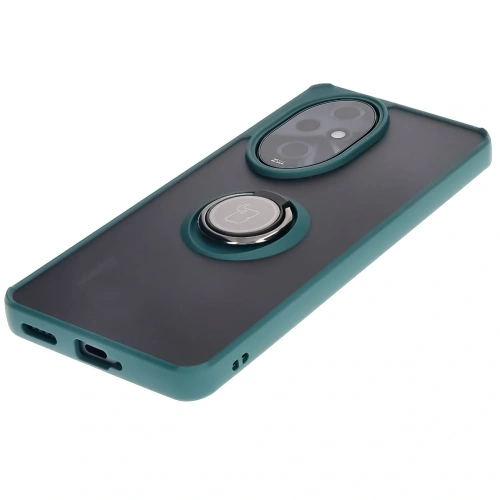 Buy Bizon Case Hybrid Ring Honor 200 Pro smoky with a dark green frame - BIZ6278 - {ean13} - Home Screen Store Europe