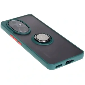 Kup Pouzdro s držákem na prst Bizon Case Hybrid Ring pro Honor 200 Pro kouřové s tmavě zeleným rámem. - BIZ6278 - {ean13} - Sklep Home Screen