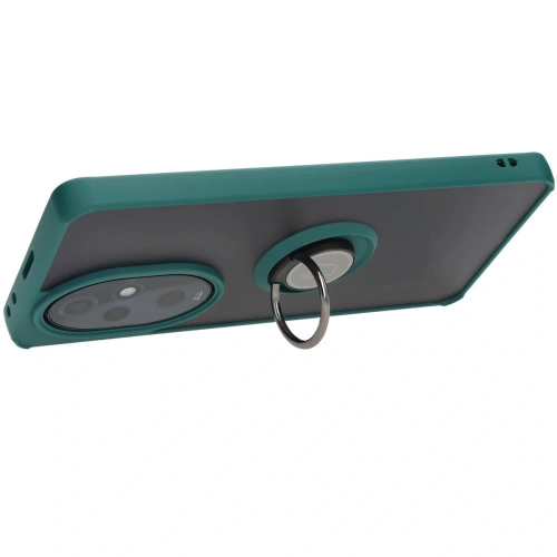 Buy Bizon Case Hybrid Ring Honor 200 Pro smoky with a dark green frame - BIZ6278 - {ean13} - Home Screen Store Europe