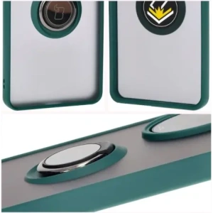 Kup Pouzdro s držákem na prst Bizon Case Hybrid Ring pro Honor 200 Pro kouřové s tmavě zeleným rámem. - BIZ6278 - {ean13} - Sklep Home Screen