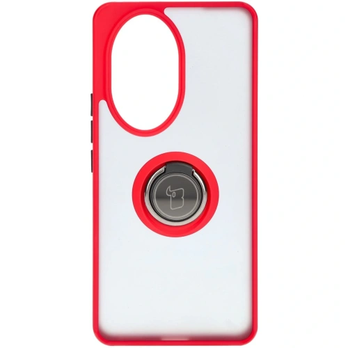 Buy Bizon Case Hybrid Ring Honor 200 Pro smoky with a red frame - BIZ6280 - {ean13} - Home Screen Store Europe