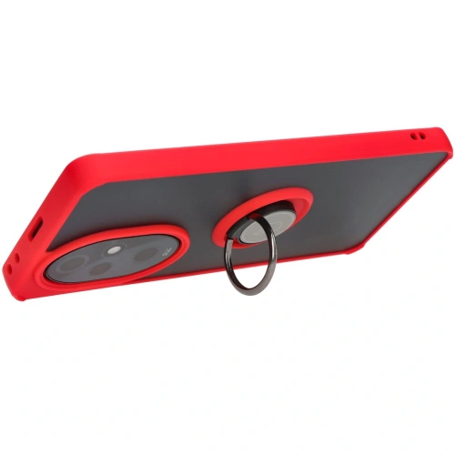 Buy Bizon Case Hybrid Ring Honor 200 Pro smoky with a red frame - BIZ6280 - {ean13} - Home Screen Store Europe