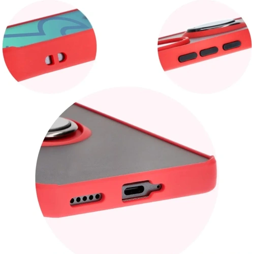Kup Bizon Case Hybrid Ring Honor 200 Pro fumuriu cu un cadru roșu - BIZ6280 - {ean13} - Sklep Home Screen