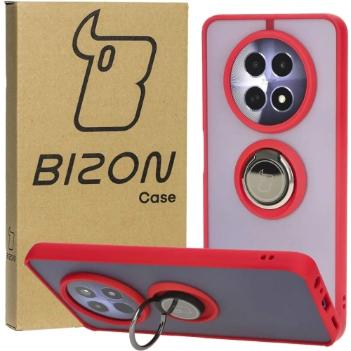 Kup Bizon Case Hybrid Gyűrű Realme 12 / 12x füstös piros kerettel - BIZ6281 - {ean13} - Sklep Home Screen