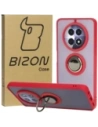 Bizon Case Hybrid Ring Realme 12 / 12x smoky with a red frame